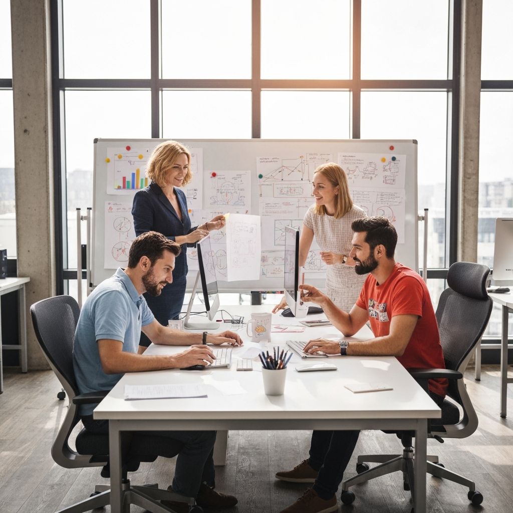 Equipo de desarrollo de software Softlix trabajando en proyectos digitales en Perú